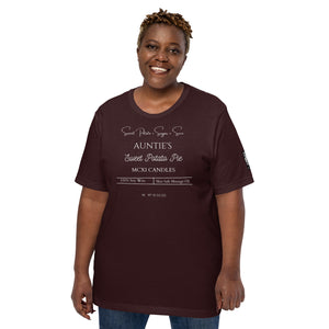 Auntie's sweet potato pie Unisex t-shirt