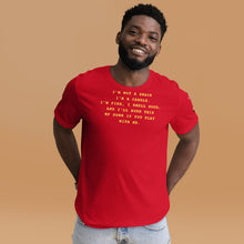 Load image into Gallery viewer, I&#39;m not a snack I&#39;m a candle Unisex t-shirt