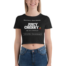 Load image into Gallery viewer, Juicy Cherry Women’s Crop Tee