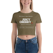 Load image into Gallery viewer, Juicy Cherry Women’s Crop Tee