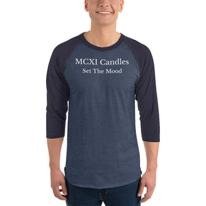 MCXI Candles 3/4 sleeve raglan shirt